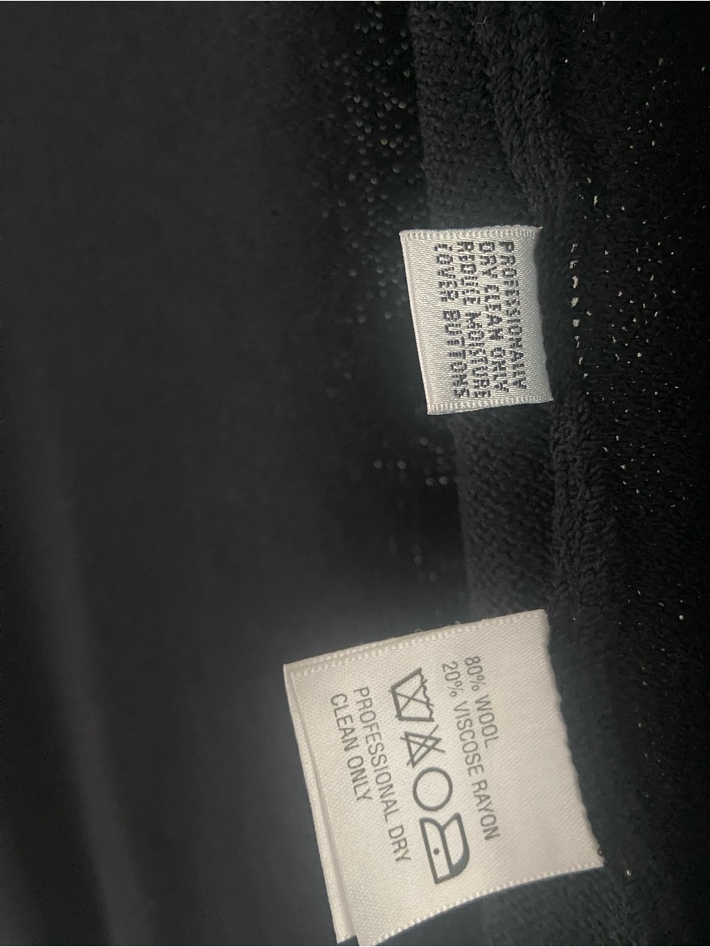 ST. JOHN Santana Knit Open Front Cardigan Small Black Wool Blend EUC - Picture 6 of 9